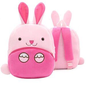 Cute Animal Plush Backpack for Toddlers Kids Gift Bag ( rabbit )